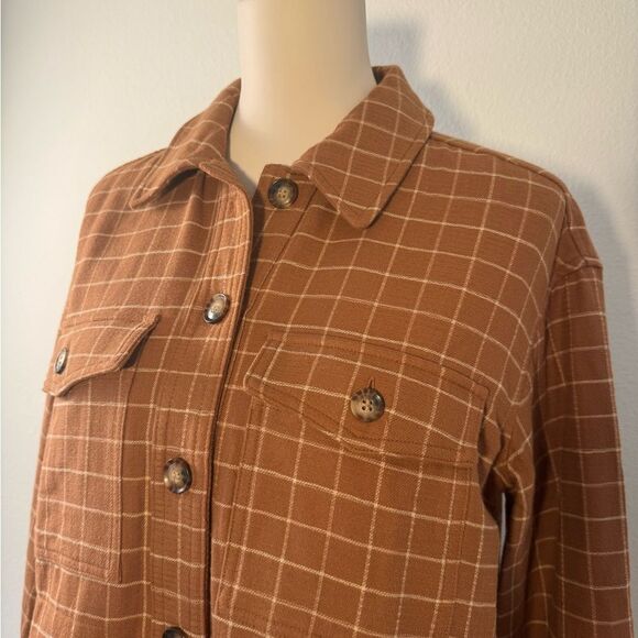NWT Madewell Waffleback Branner Shirt Jacket in Windowpane Women’s Size XS - Picture 8 of 14